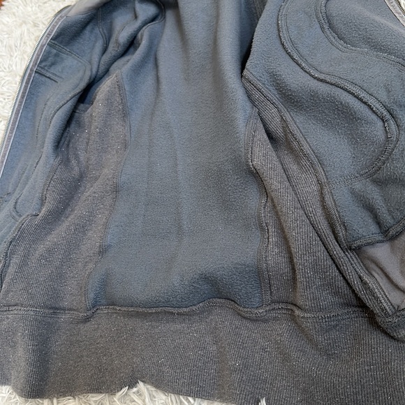 Lululemon Cuddle Up Jacket Heathered Blurred Grey / Blurred Grey - Glitter! - Picture 8 of 10